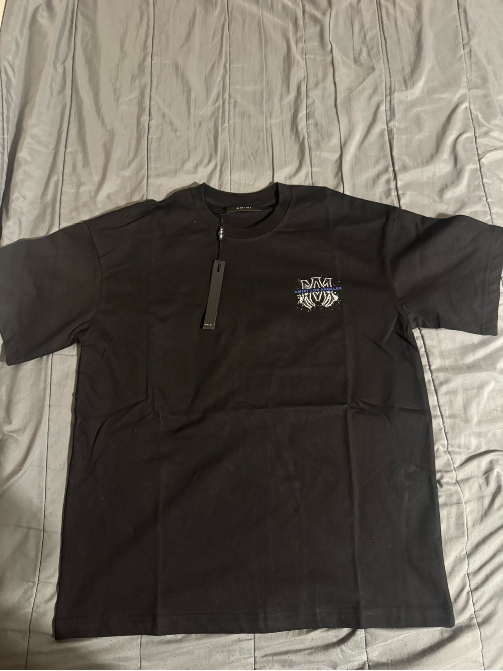 Men's Black Short-Sleeve Amiri T-Shirt